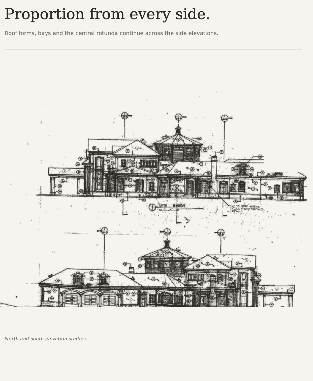 Original architectural section of The Hart House
